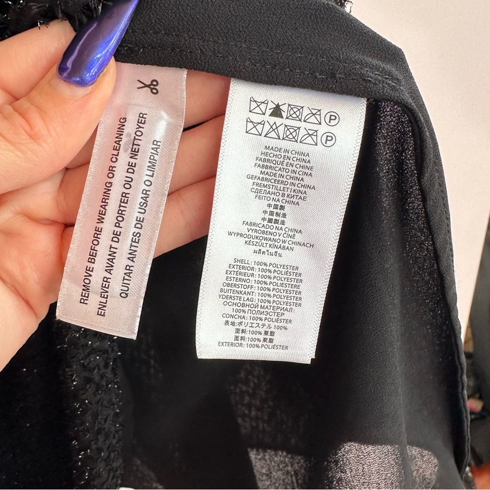 Michael Kors Women's Black Long Sleeve Dress, Size: Small - Picture 8 of 8
